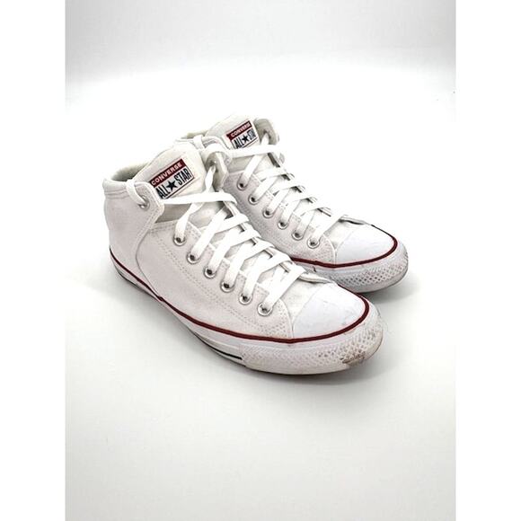 Converse Other - Men's Converse High Top Sneakers in White - Pre-Loved - Size 8